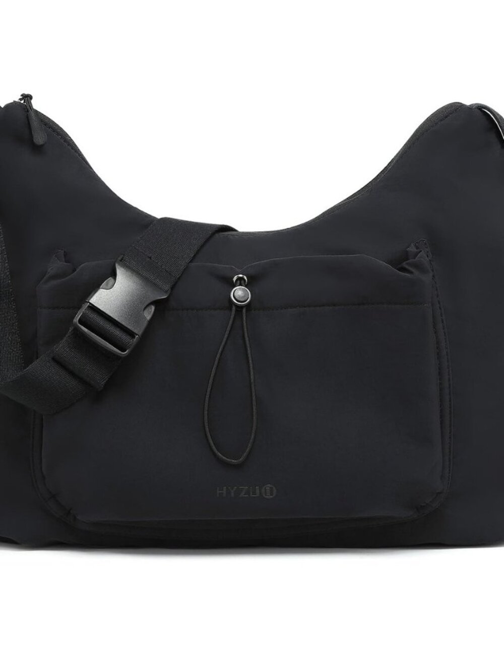 Crescent Hobo Bag Women Large Soft Puffy Crossbody Bags, Black